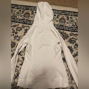 white Athleta zip up jacket